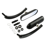 TCMT Universal 8mm 10mm M8 M10 Mini Oval Rear View Mirrors Fit For Harley Touring Softail Dyna Sportster - TCMT