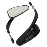 TCMT Universal 8mm Threaded Rear View Mirrors Fit For Harley Touring Road Electra Glide Softail Dyna - TCMT