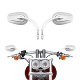 TCMT Universal 8mm Threaded Rear View Mirrors Fit For Harley Touring Road Electra Glide Softail Dyna - TCMTMOTOR