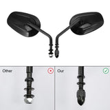 TCMT Universal 8mm Threaded Rear View Mirrors Fit For Harley Touring Road Electra Glide Softail Dyna - TCMTMOTOR