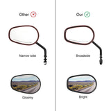 TCMT Universal 8mm Threaded Rear View Mirrors Fit For Harley Touring Road Electra Glide Softail Dyna - TCMTMOTOR