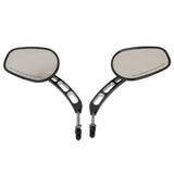 TCMT Universal 8mm Threaded Rear View Mirrors Fit For Harley Touring Road Electra Glide Softail Dyna