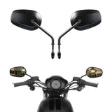 TCMT Universal 8mm Threaded Rear View Mirrors Fit For Harley Touring Road Electra Glide Softail Dyna - TCMTMOTOR
