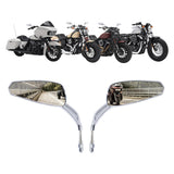 TCMT Universal 8mm Threaded Rear View Mirrors Fit For Harley Touring Road Electra Glide Softail Dyna - TCMT