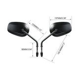 TCMT Universal 8mm Threaded Rear View Mirrors Fit For Harley Touring Road Electra Glide Softail Dyna - TCMTMOTOR