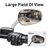 TCMT Universal 8mm Threaded Rear View Mirrors Fit For Harley Touring Road Electra Glide Softail Dyna - TCMTMOTOR