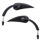 TCMT Universal 8mm Threaded Rear View Mirrors Fit For Harley Touring Road Electra Glide Softail Dyna - TCMT