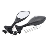 TCMT Universal LED Turn Signal Integrated Rear View Side Mirrors Fit For Honda Suzuki Yamaha Kawasaki - TCMTMOTOR