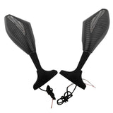 TCMT Universal LED Turn Signal Integrated Rear View Side Mirrors Fit For Honda Suzuki Yamaha Kawasaki - TCMTMOTOR