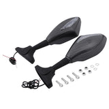 TCMT Universal LED Turn Signal Integrated Rear View Side Mirrors Fit For Honda Suzuki Yamaha Kawasaki - TCMTMOTOR