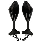 TCMT Universal LED Turn Signal Integrated Rear View Side Mirrors Fit For Honda Suzuki Yamaha Kawasaki - TCMTMOTOR