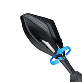 TCMT Universal LED Turn Signal Integrated Rear View Side Mirrors Fit For Honda Suzuki Yamaha Kawasaki - TCMT
