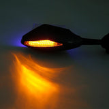 TCMT Universal LED Turn Signal Integrated Rear View Side Mirrors Fit For Honda Suzuki Yamaha Kawasaki - TCMTMOTOR