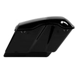 TCMT Vivid Black 5" Stretched Hard Saddlebags 6"x9" CVO Speaker Lids Fit For Harley Touring '14-'24