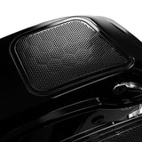 TCMT Vivid Black 5" Stretched Hard Saddlebags 6"x9" CVO Speaker Lids Fit For Harley Touring '14-'24