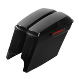 TCMT Vivid Black 5" Stretched Hard Saddlebags Fit For Harley Touring '14-'24
