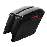 TCMT Vivid Black 5" Stretched Hard Saddlebags Fit For Harley Touring '14-'24