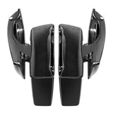 TCMT Vivid Black Hard Saddlebags 6"x9" Speaker Lids Fit For Harley Touring '14-'24