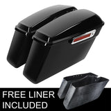 TCMT Vivid Black Hard Saddlebags Fit For Harley Touring '14-'24