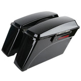 TCMT Vivid Black Hard Saddlebags Fit For Harley Touring '93-'13