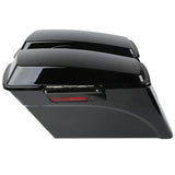 TCMT Hard Saddlebags Fit For Harley Touring 1993-2013 Glossy Black - TCMTMOTOR