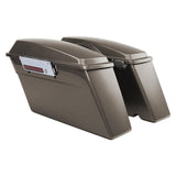 TCMT Vivid Brown Hard Saddlebags Fit For Harley Touring '94-'13 - TCMT