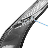 TCMT Windshield Trim & Light Fit For Honda Goldwing GL1800 '01-'17 F6B '13-'17 - TCMT