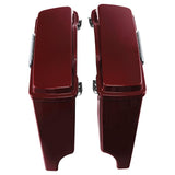 TCMT Wine Red 5" Stretched Hard Saddlebags Fit For Harley Touring '93-'13 - TCMT