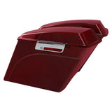 TCMT Wine Red 5" Stretched Hard Saddlebags Fit For Harley Touring '93-'13 - TCMT