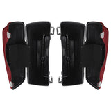 TCMT Wine Red 5" Stretched Hard Saddlebags Fit For Harley Touring '93-'13 - TCMT